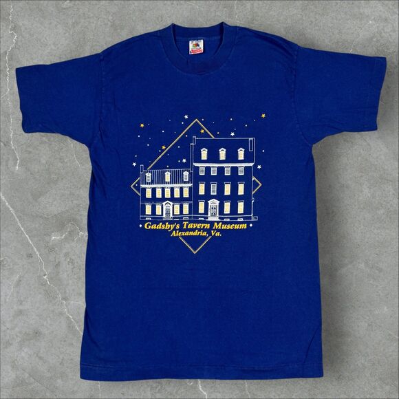Vintage 90s Gadsby's Tavern Museum Alexandria, VA Single Stitch T-Shirt - Medium - Picture 1 of 6